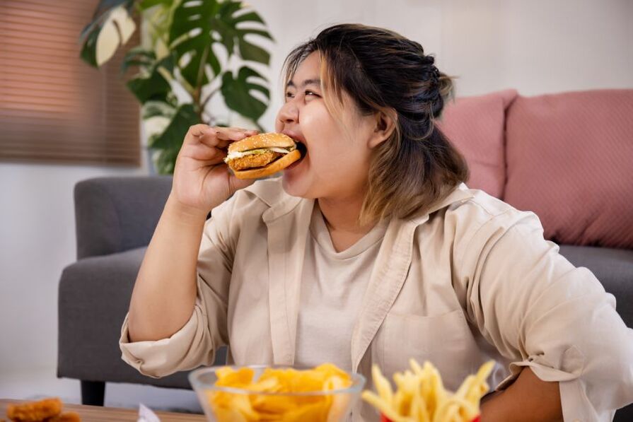 La malbouffe mène au surpoids